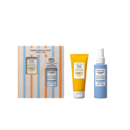 Sun Soul Protect & Glow (solkrem for ansikt spf 50 + Hydrmemory fuktighetsmist)